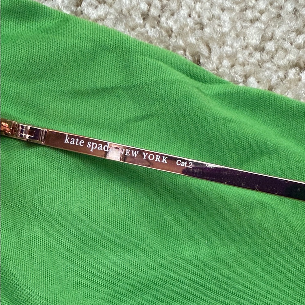 kate spade Emmaline Rose Gold Frame Aviator Sunglasses New - Picture 3 of 8